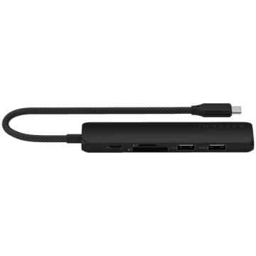 SATECHI 6-in-1 USB-C Slim Multiport Adapter (Black