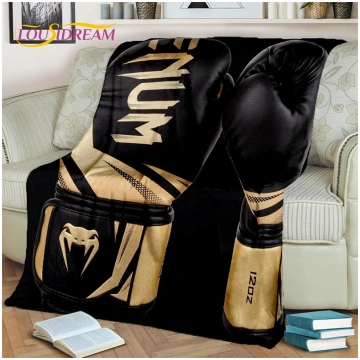 Boxing Gloves 3D Boxer Fight HD Blanket,Soft Throw