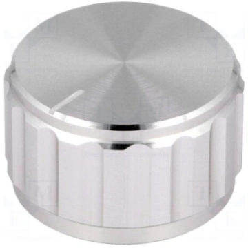 Knob | with pointer | aluminium | Øshaft: 6.35mm |