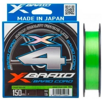 YGK X-BRAIDE CORD X4 150m, #0.8 / 0,148mm / 6.4kg 