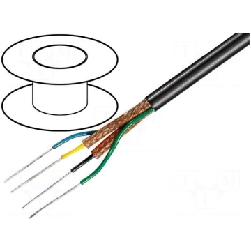 Wire: microphone cable | 2x0,15mm2+2x0,15mm2 | bla