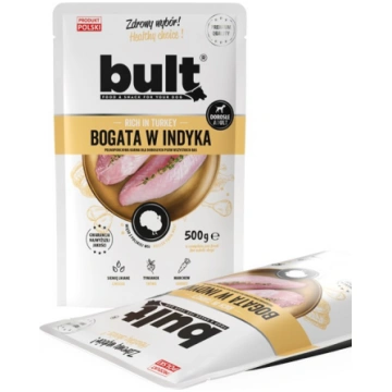 Bult maltās gaļas maisiņš ar augstu tītara piedevu