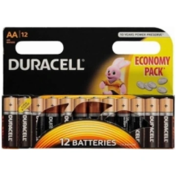 Duracell LR6 AA Batteries - 12 Pack 5000394203334