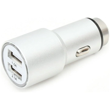 Omega automašīnas lādētājs 2xUSB 2100mA Metāls, su