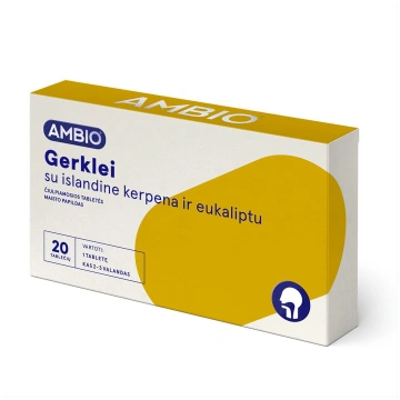AMBIO rīklei ar Islandes ķērpjiem un eikaliptu, 20