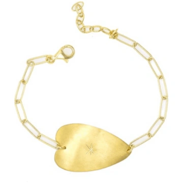 SACRAMORE - Bracciale Cuore allungato