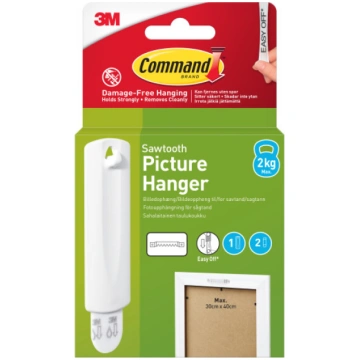 3M Command attēlu āķis, 1 āķis, 2 sloksnes