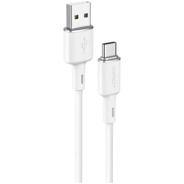 Acefast USB cable - USB Type C 1.2m, 3A white (C2-
