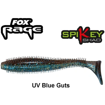 Gumijas zivtiņas Fox Rage SPIKEY SHAD UV Blue Guts