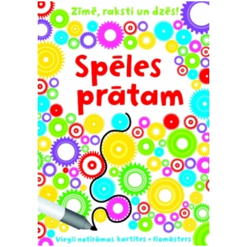 Spēles prātam. Zīmē, raksti un dzēs! + flomāsters