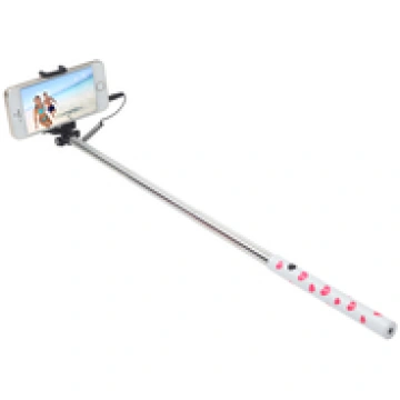 Selfie-Stick Ultron cable mini Hot Shot white pink