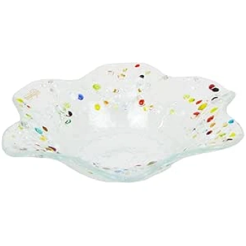 SOSPIRI VENEZIA Medium Murano Glass Flower Bowl Ha