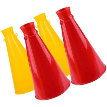 WOONEKY 4 gab. plastmasas megafoni, mazie, skaļie 