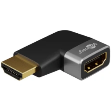 Goobay 72010 HDMI™ Angled Adapter 90° Horizontal, 