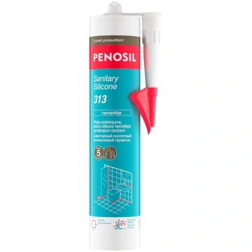 Sanitārais silikons Penosil 313 300 ml, caurspīdīg