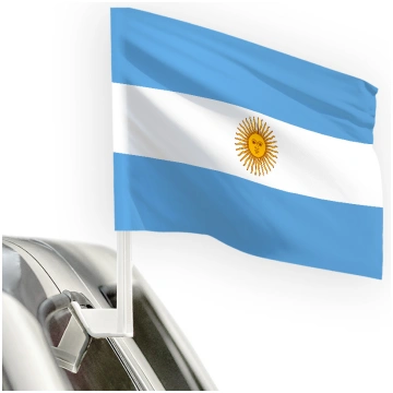 Argentīnas karogs 30x20 (auto) Komplekts ar statīv