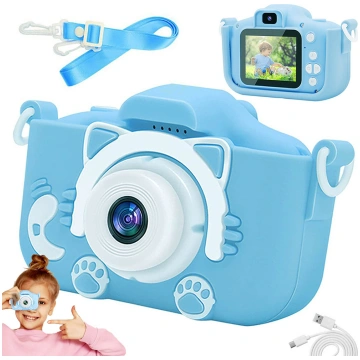 Bērnu Mini Fotoaparāts Digitālā Kamera ar Spēlēm K