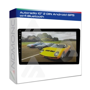 Autoradio 2 DIN 10" Android gps wifi bluetooth And