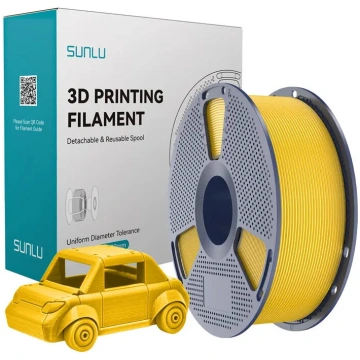 Sunlu PETG filaments spilgti dzeltena — PETG 3D dr
