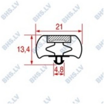SNAP-IN GASKET L1034 LENGTH 2000 mm LF L3286135