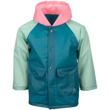 KIDS RAINJACKET POPPY PETROL 122 43NM-DBR-122 (871