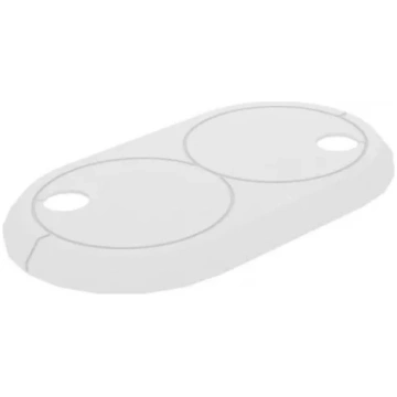 Sienas dekoratīvā rozete dubultā 16mm balta