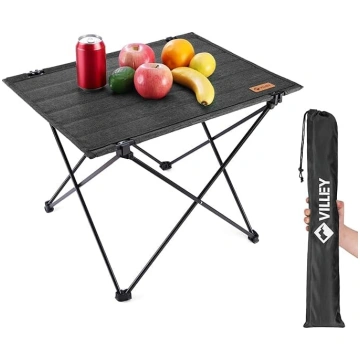 VILLEY Folding Camping Table, Folding Table with A