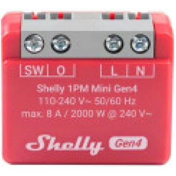 Shelly relais "1:00 mini wlan bt matērija Zigbee M