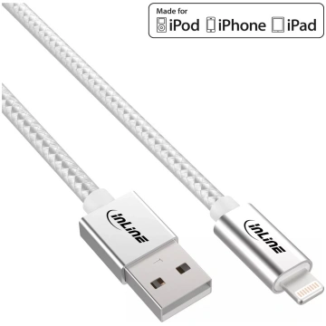 Lightning USB kabelis InLine 31411A 1m iPad iPhone