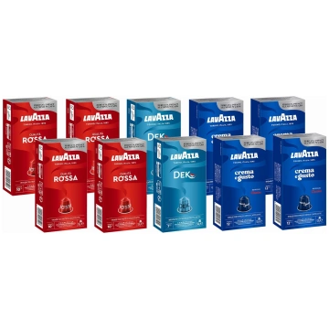 100 Capsule Lavazza Compatibili Nespresso Mix: 40 