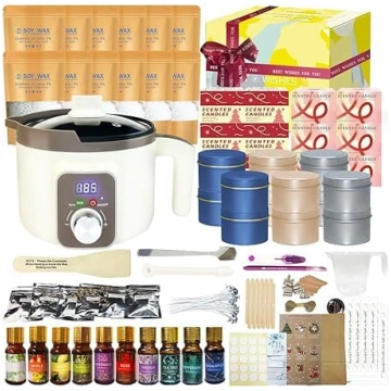 LINGQIAN DIY sveču izgatavošanas komplekts, sveču 