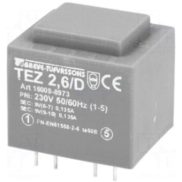 Transformer: encapsulated | 2.5VA | 230VAC | 9V | 