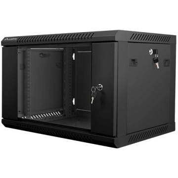 LANBERG 19" Wall-Mounted Rack 6U 600X450 Black WF0