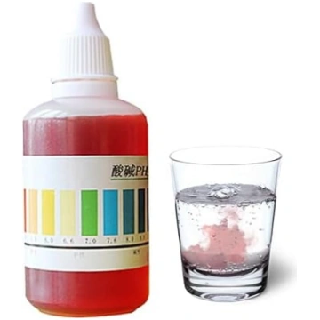 pH testa pilieni, 50 ml testa indikators, akvārija