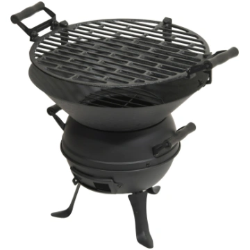 Salikts grils Cattara Kettle, melna krās., 37 cm