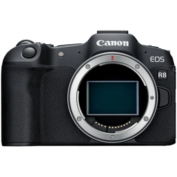 Bezspoguļa kamera Canon EOS R8, melna krās