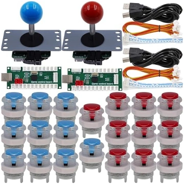 SJ@JX Arcade Game 2 Player Controller DIY Kit Micr