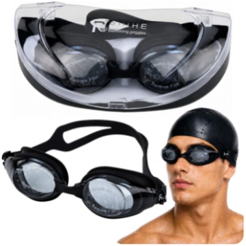 Adjustable Swimming Goggles Anti-Fog Coating UF Pr