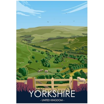 Hewson"s Gifts UK Travel Print UK Cities and Shire