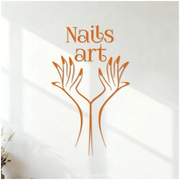 Nagelstudio Manikīra sievietēm 42x70,5cm, apelsīnu