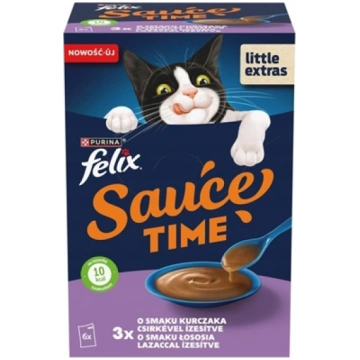 Happy Cat FELIX SAUCE TIME KURCZAK OSO 6x40g /8 12