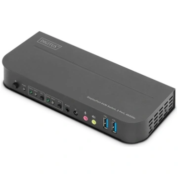 Digitus KVM Switch, 2-Port, 4K60Hz, 2 x DP in, 1 x