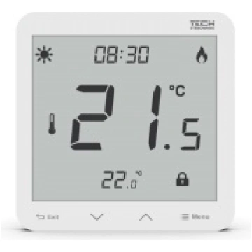 TECH Istabas termostats EU-293z V3, programmējams,