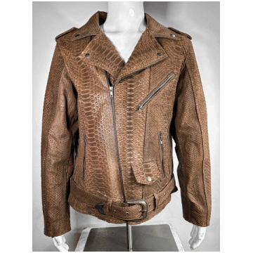BROWN BIKER PYTHON LuxxeMx