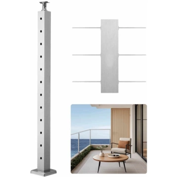 VEVOR 106x5x5 cm nerūsējošā tērauda troses margu s