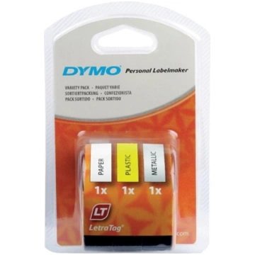 Dymo Letratag Variety Pack Paper, plastic, metalli