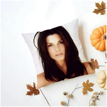 S-Sandra Bullock Cushion Cover Washable Linen Pill
