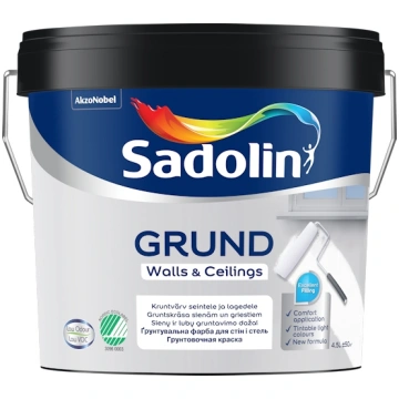 Grunts Sadolin Grund, balts krās., 4.5 l