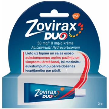 ZOVIRAX Duo 50 mg/10 mg/g krēms, 2 g