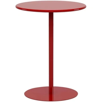 Meiiron Metal Side Table, Bistro Height, Small Rou